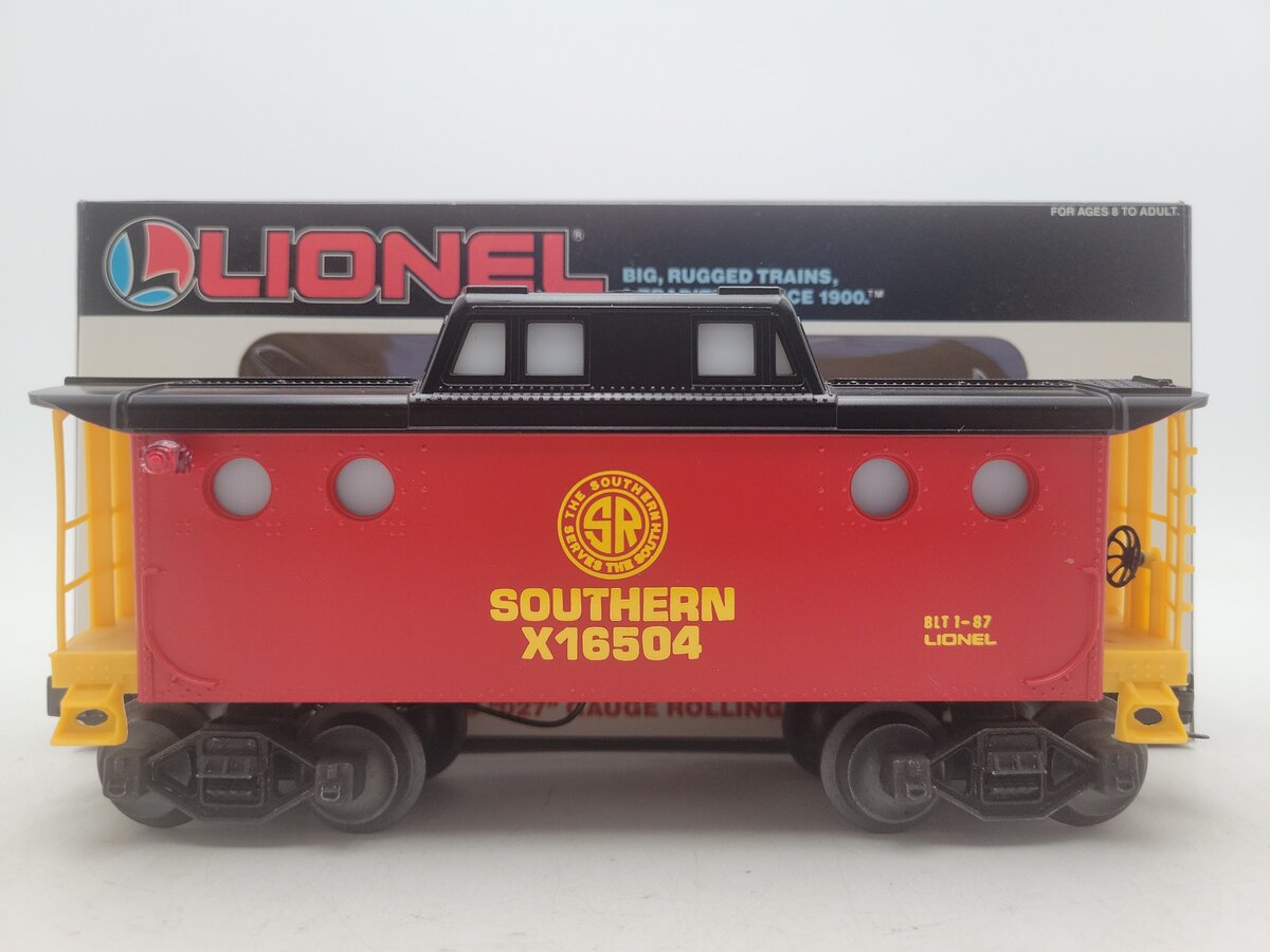 Lionel 6-16504 O Lighted Southern Caboose EX/Box