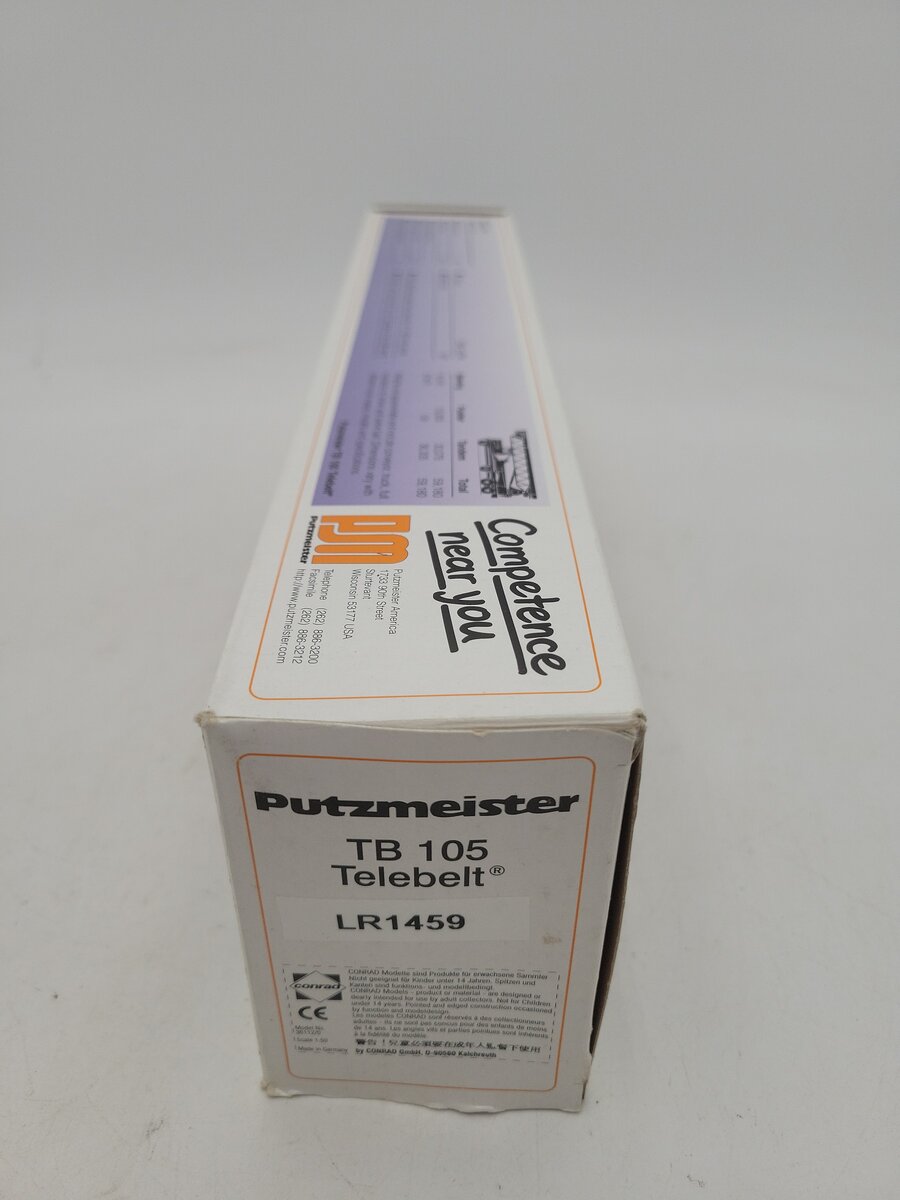 Conrad 36112/0 1:50 Scale Putzmeister TB105 Telebelt w/International 5000 Truck EX/Box