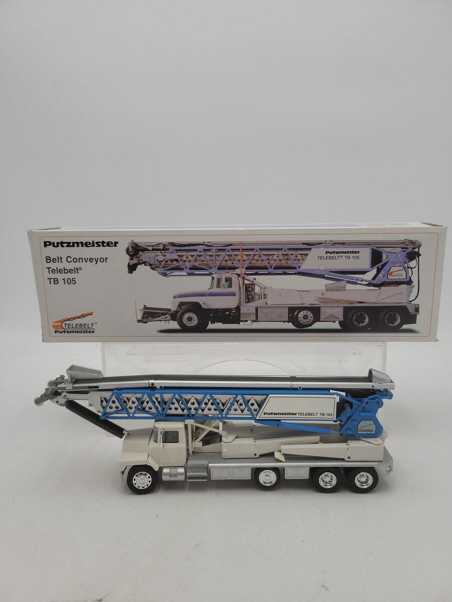 Conrad 36112/0 1:50 Scale Putzmeister TB105 Telebelt w/International 5000 Truck EX/Box