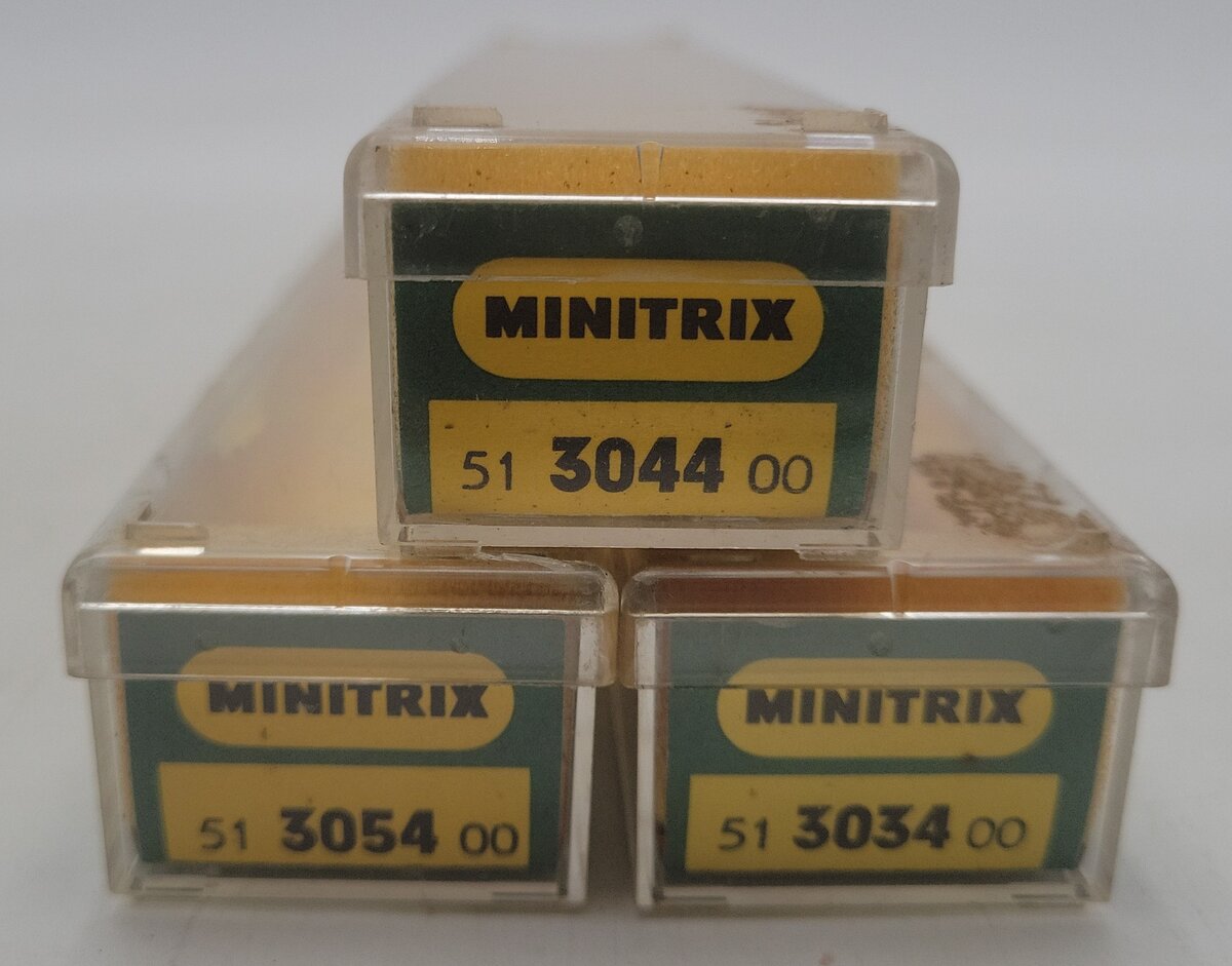 MiniTrix N Scale Assorted Passenger Cars: 500, 951, 7100 [3] EX/Box