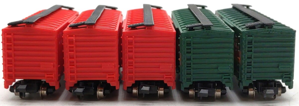 Model Power Assorted N Scale Box Cars: 3702, 3705 [5] LN/Box