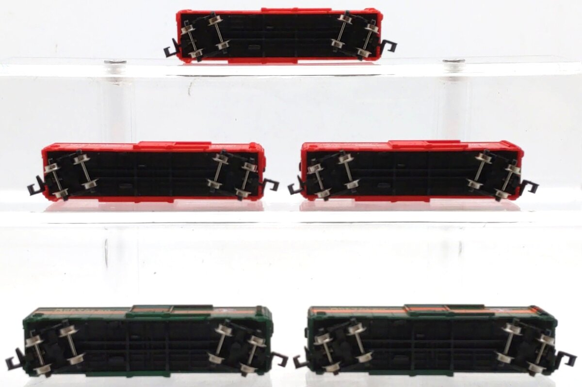 Model Power Assorted N Scale Box Cars: 3702, 3705 [5] LN/Box
