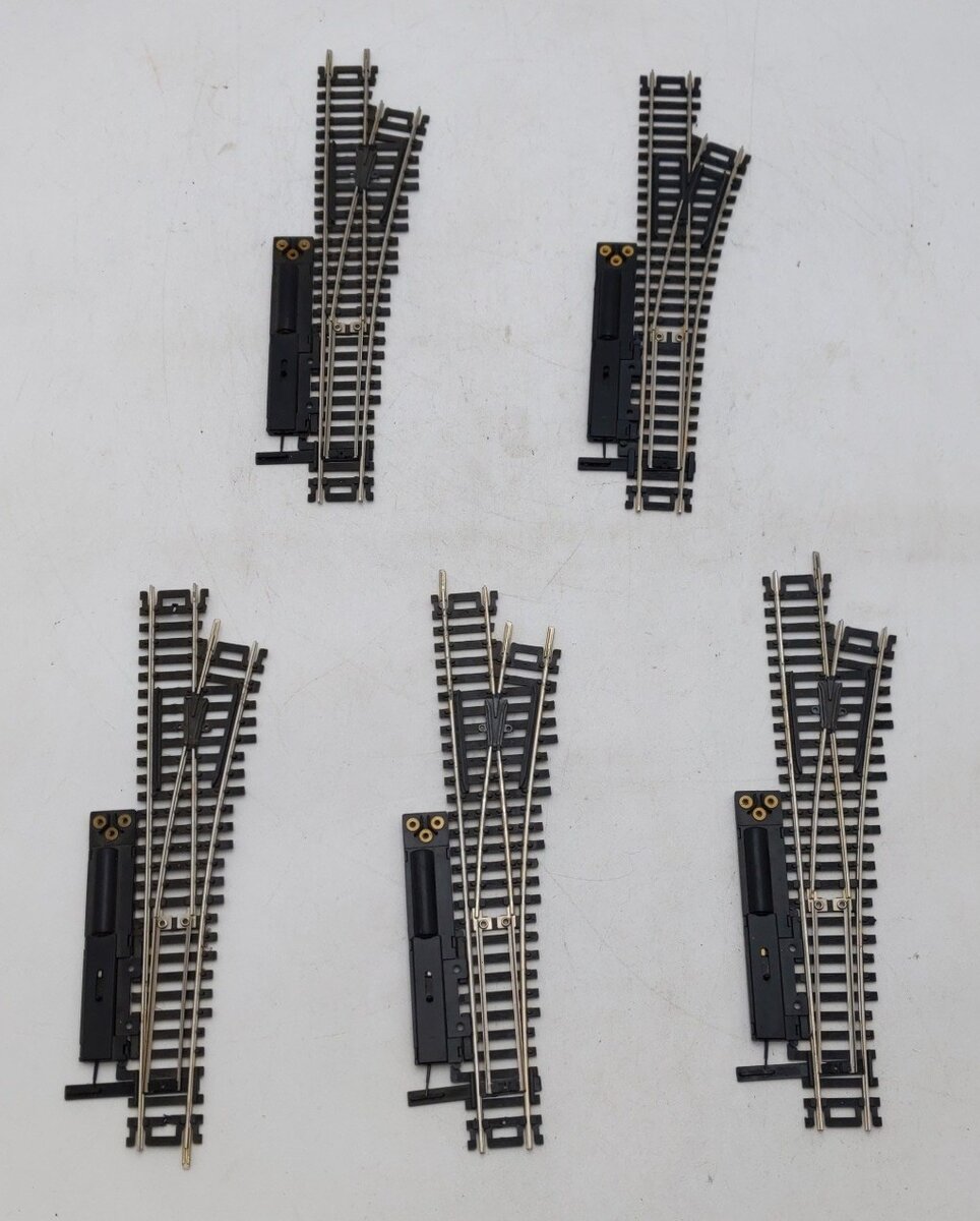 Atlas HO Scale Assorted Right Hand Switch Turnouts [5] EX