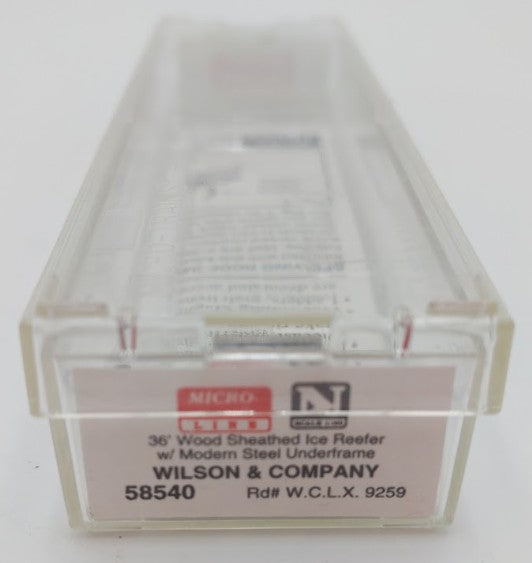 Micro-Trains 05800540 N Wilson & Company LX 36' Wood Sheathed Ice Reefer #9259 EX/Box
