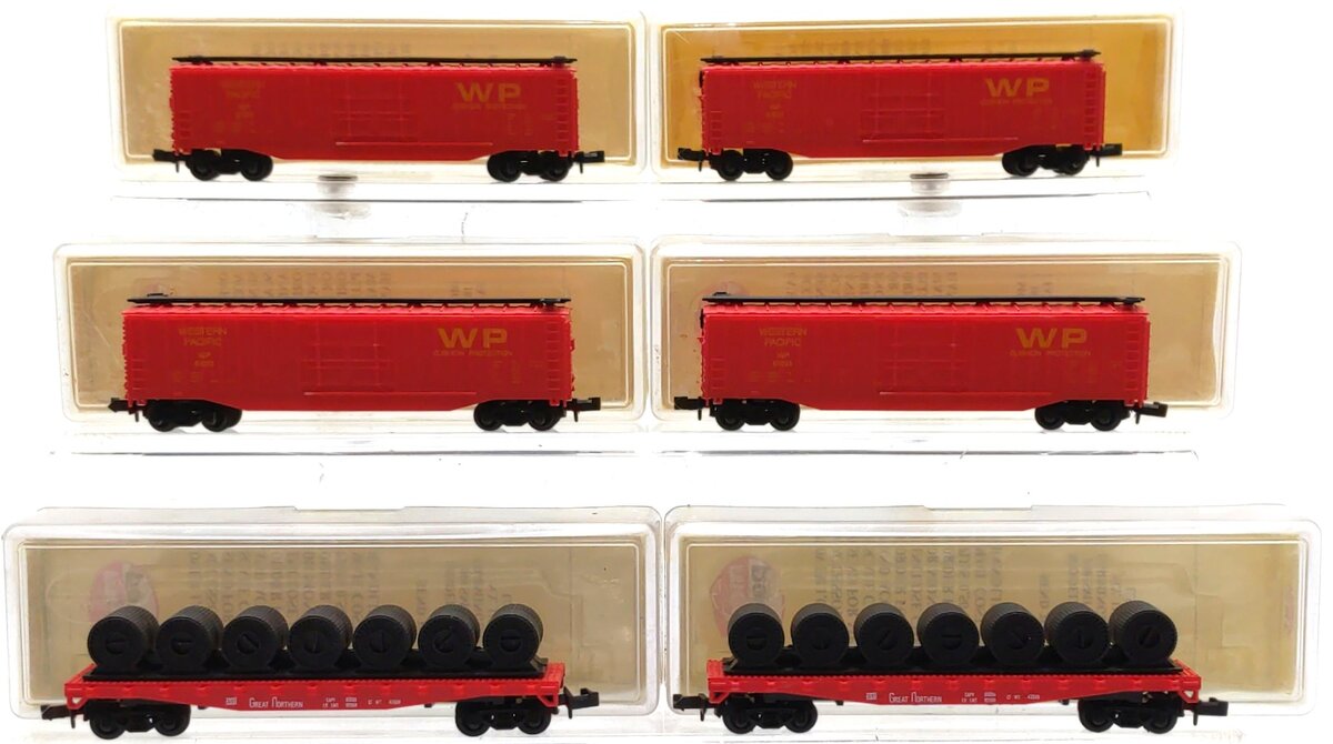 Model Power Assorted N Scale Freight Cars: 3090, 4041 [6] LN/Box