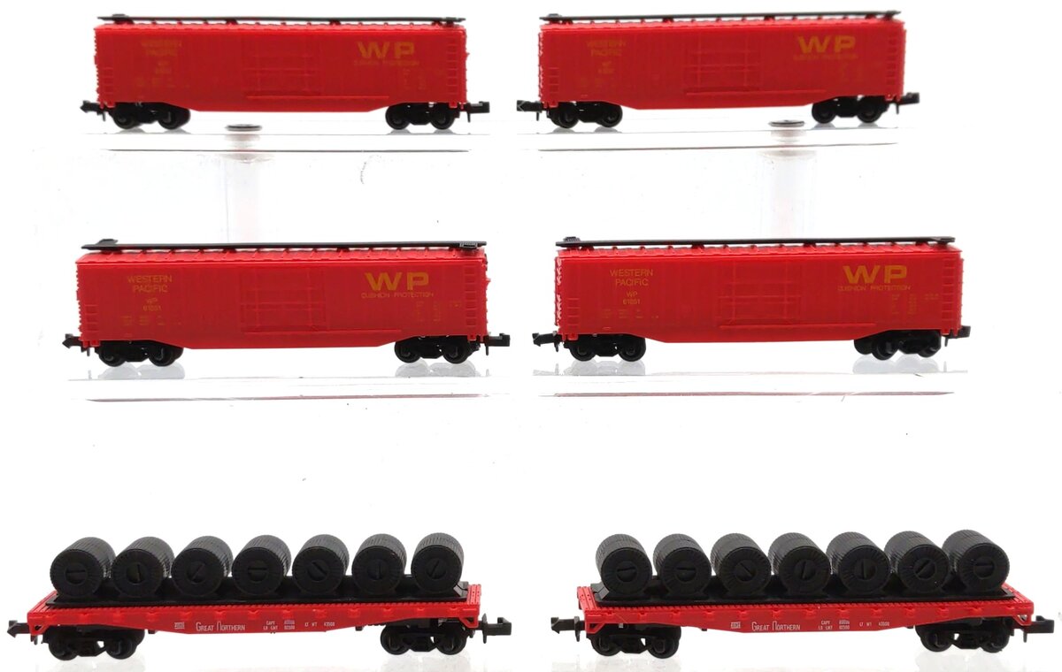 Model Power Assorted N Scale Freight Cars: 3090, 4041 [6] LN/Box