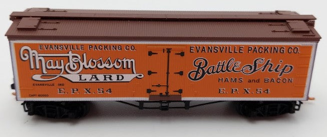 Micro-Trains 05800140 N Evansville Packing Co. 36' Wood Sheathed Reefer #54 EX/Box