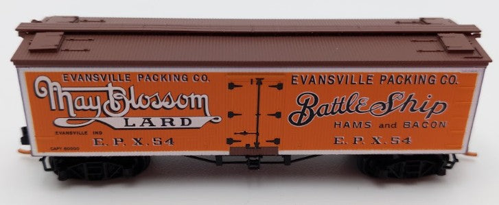 Micro-Trains 05800140 N Evansville Packing Co. 36' Wood Sheathed Reefer #54 EX/Box