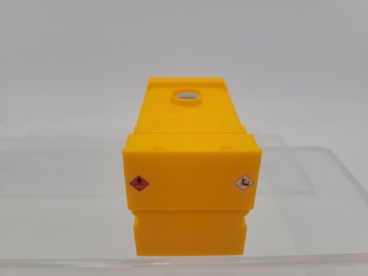 MSM 5436-01 1:50 Scale Yellow 8,000-Liter Construction Site Plastic Tank EX