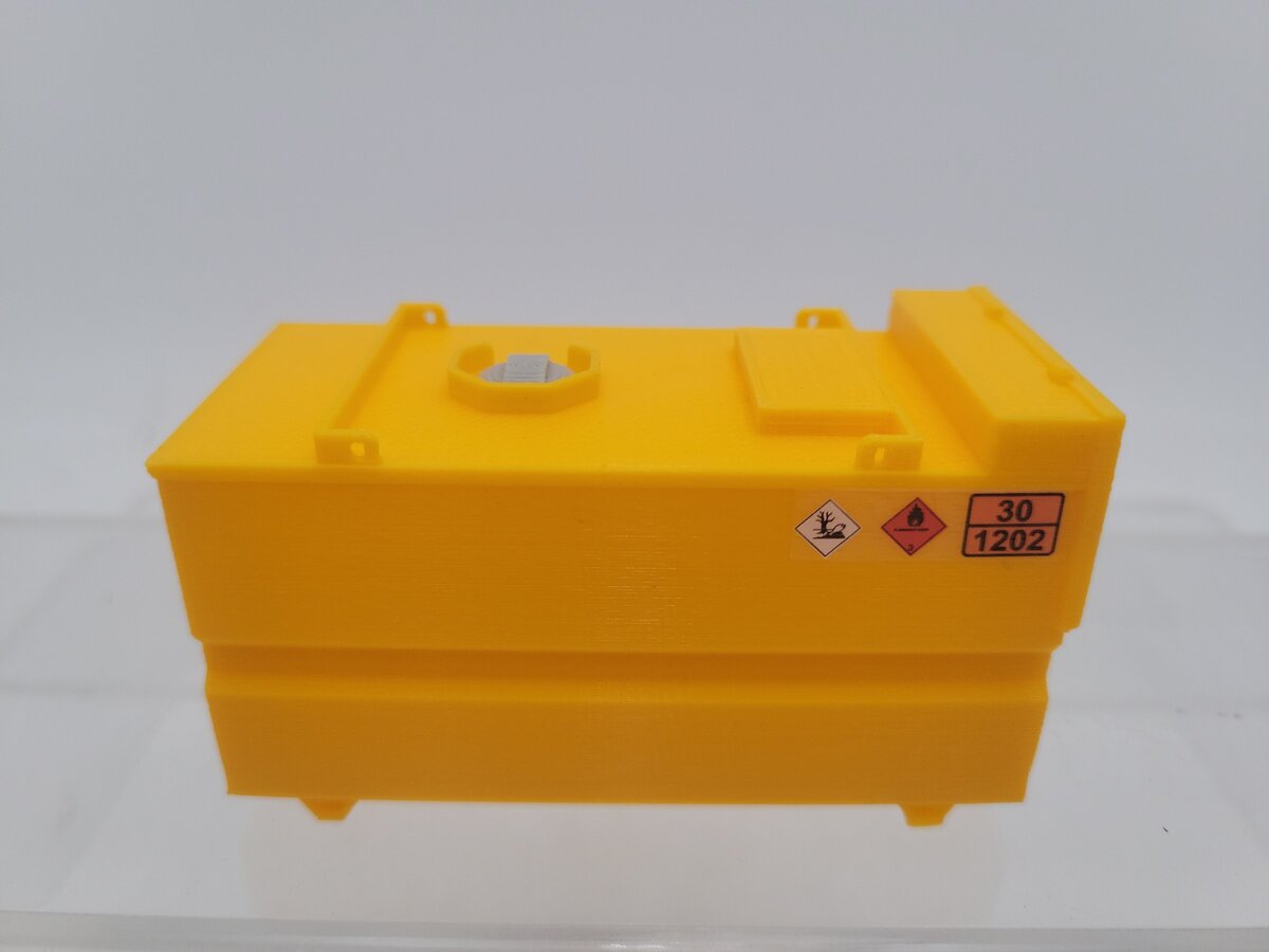 MSM 5436-01 1:50 Scale Yellow 8,000-Liter Construction Site Plastic Tank EX