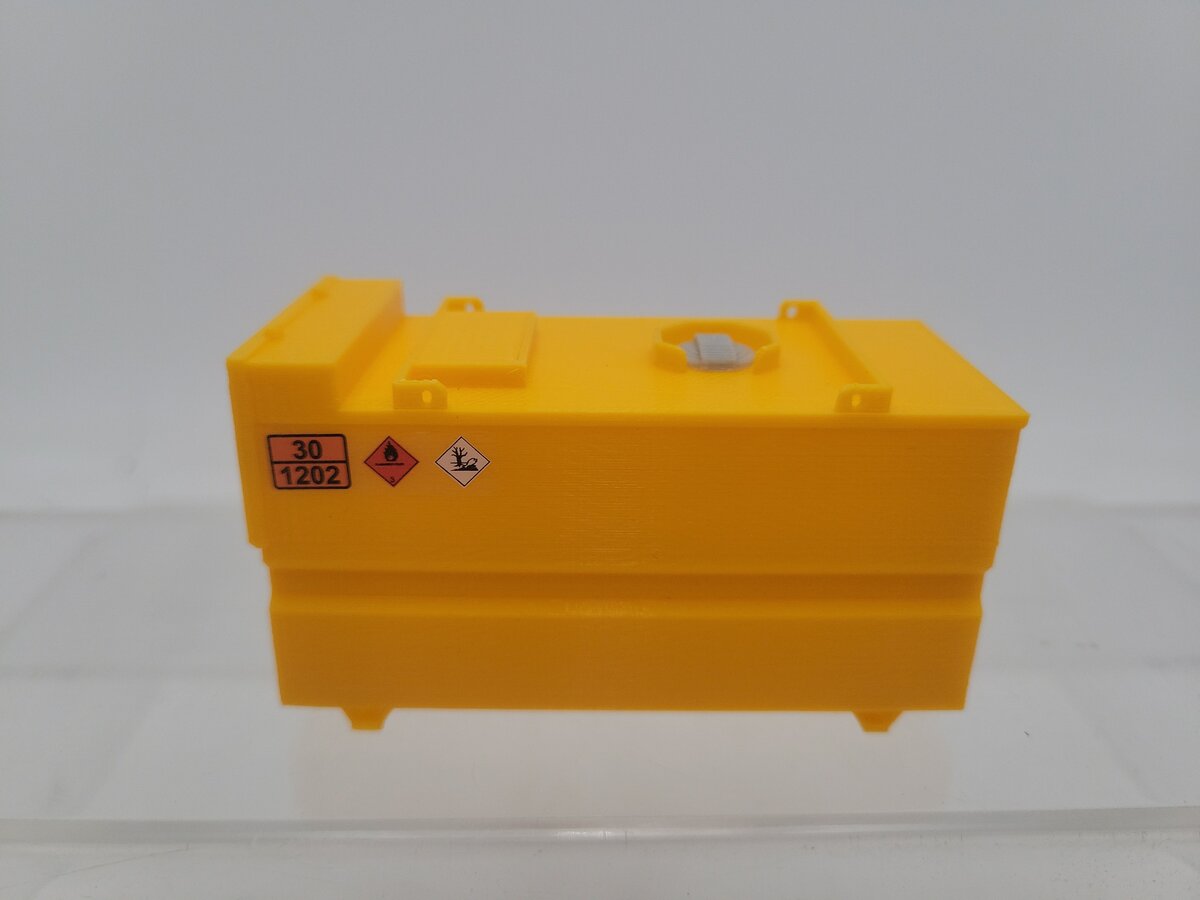 MSM 5436-01 1:50 Scale Yellow 8,000-Liter Construction Site Plastic Tank EX