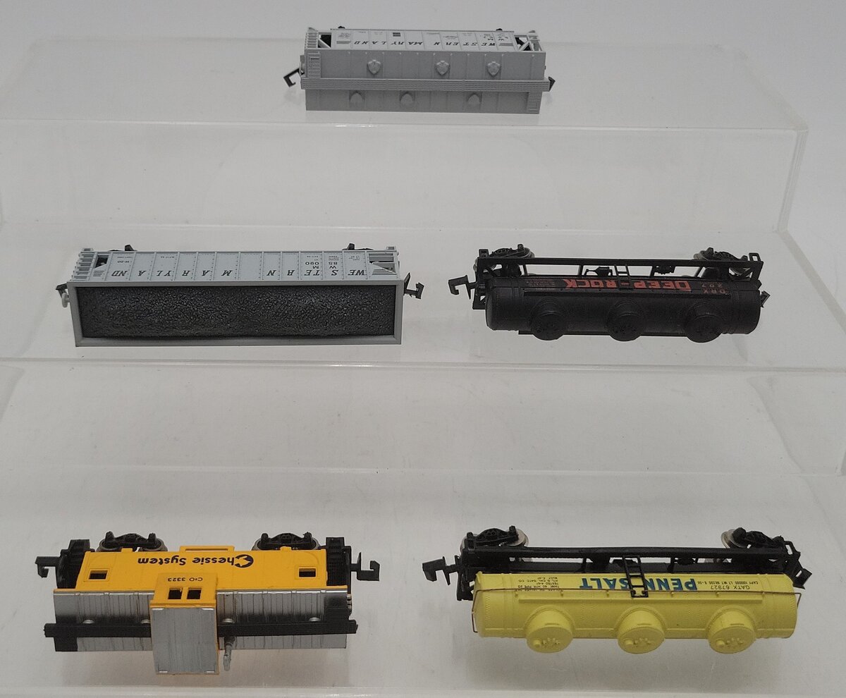 Atlas & Bachmann N Scale Assorted Freight Cars [5] VG/Box