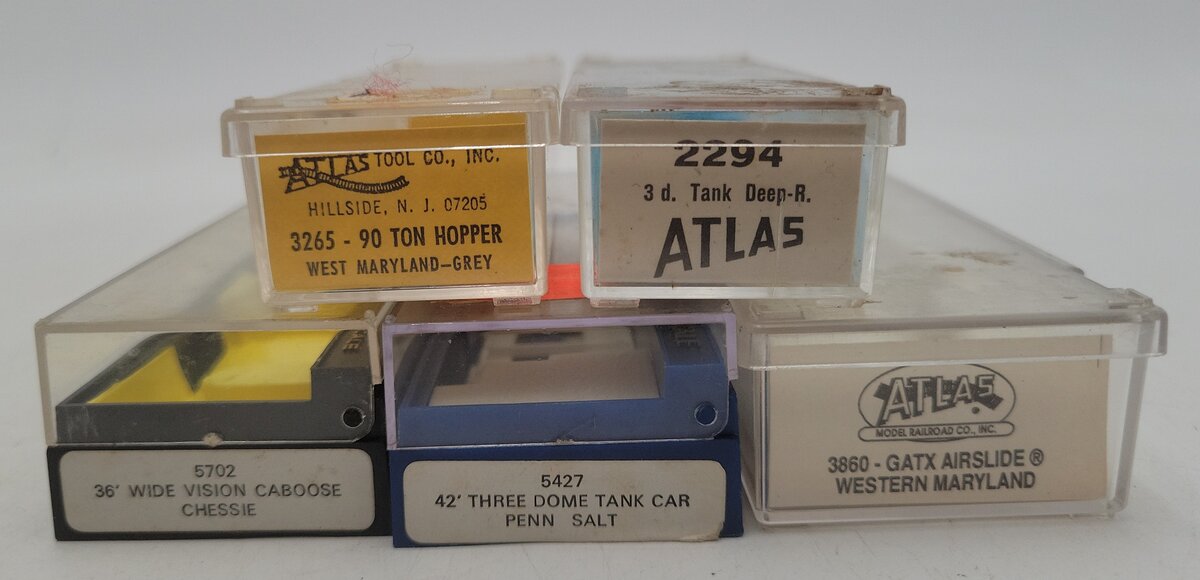 Atlas & Bachmann N Scale Assorted Freight Cars [5] VG/Box