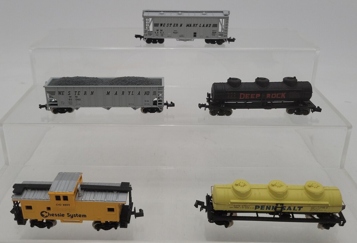 Atlas & Bachmann N Scale Assorted Freight Cars [5] VG/Box