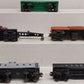 Lionel O Gauge Assorted Freight Cars #6017, #6142, #6560, #6142, #3656 VG/Box