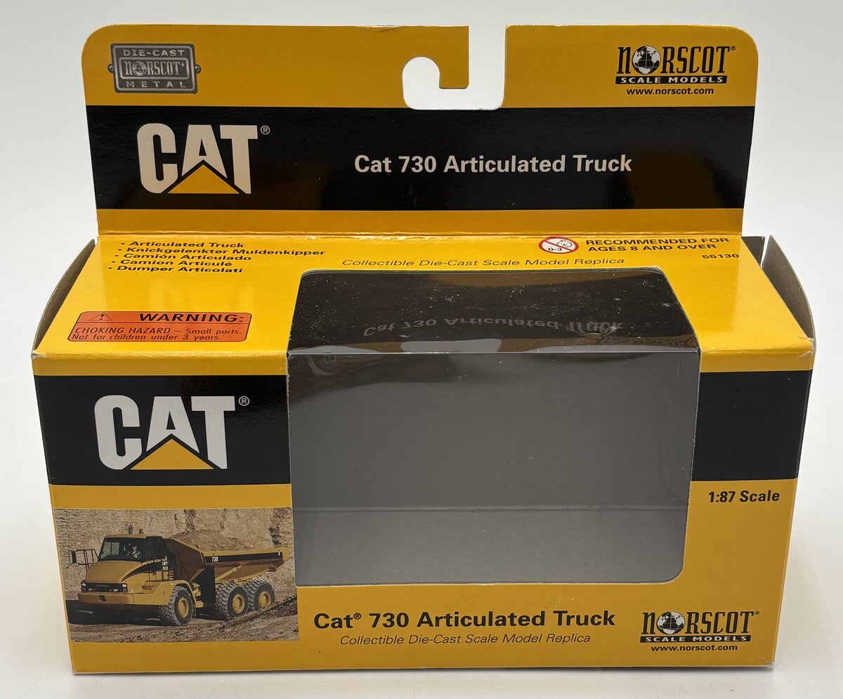 Norscot 55130 1:87 Scale Diecast Assembled Caterpillar # 730 Articulated Truck LN/Box