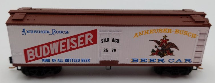 Micro-Trains 04700170 N Scale Budweiser 40' Double Sheathed Reefer #3579 LN/Box