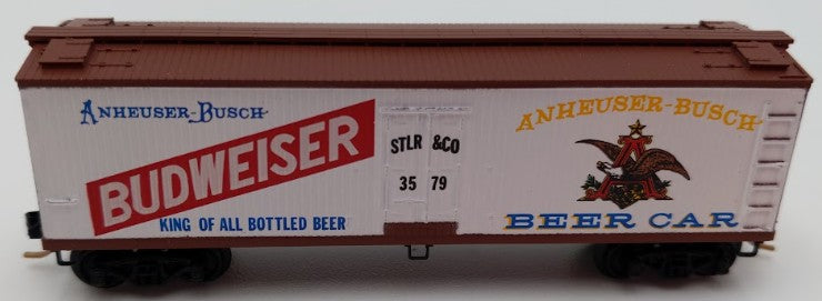 Micro-Trains 04700170 N Scale Budweiser 40' Double Sheathed Reefer #3579 LN/Box