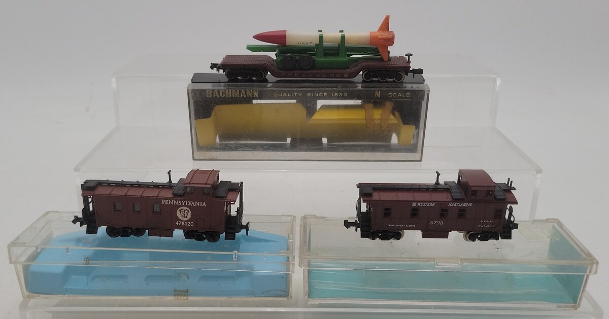 Atlas & Bachmann N Scale Assorted Freight Cars [3] EX/Box