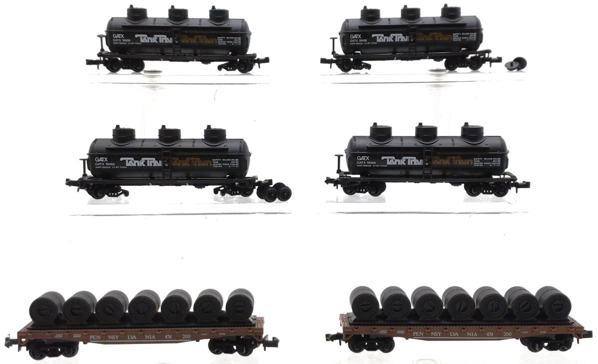 Model Power Assorted N Scale Freight Cars: 3417, 4042 [6] EX/Box