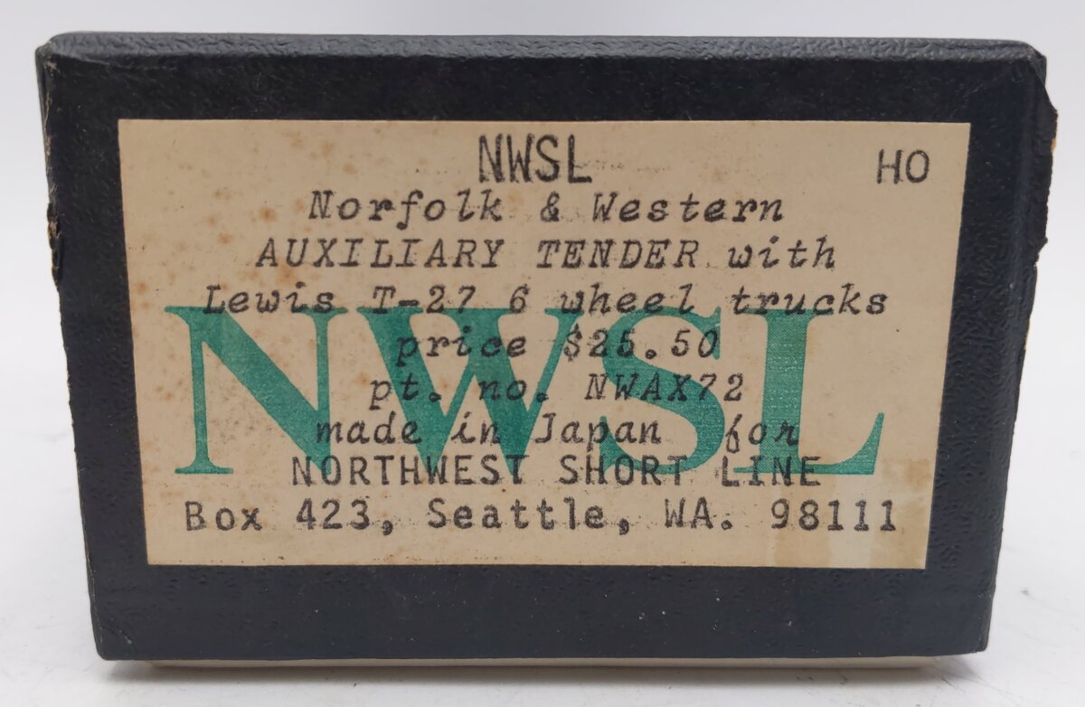 Northwest Short Line NWAX72 HO BRASS Norfolk & Western Auxiliary