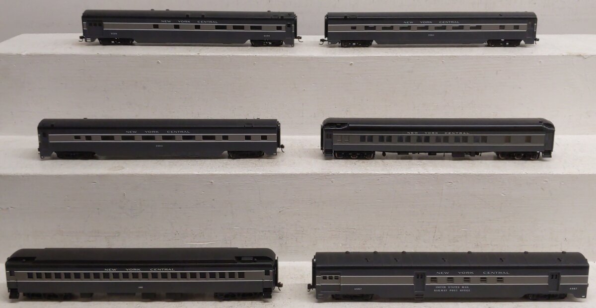 Walthers Ho Scale Assorted Passenger Cars; 1008,4907, 9500, 2603 x2 [6] EX