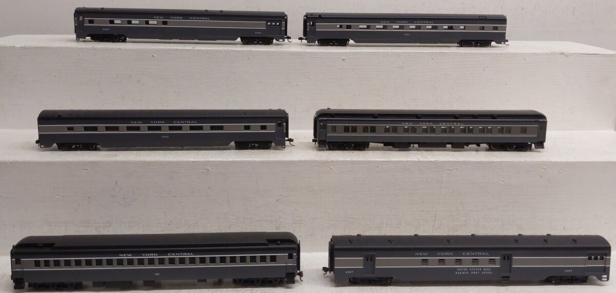 Walthers Ho Scale Assorted Passenger Cars; 1008,4907, 9500, 2603 x2 [6] EX