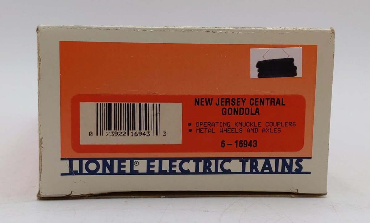 Lionel 6-16943 O Gauge Central New Jersey Railroad Gondola VG/Box