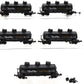 Model Power 3417 N Scale Tank Train 40' Triple Dome Tank Car #10450 (Set of 5) VG/Box