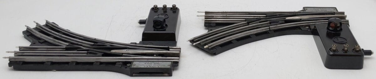 Lionel 022 Vintage O Gauge Left-Hand & Right-Hand Electric Remote Switches VG/Box