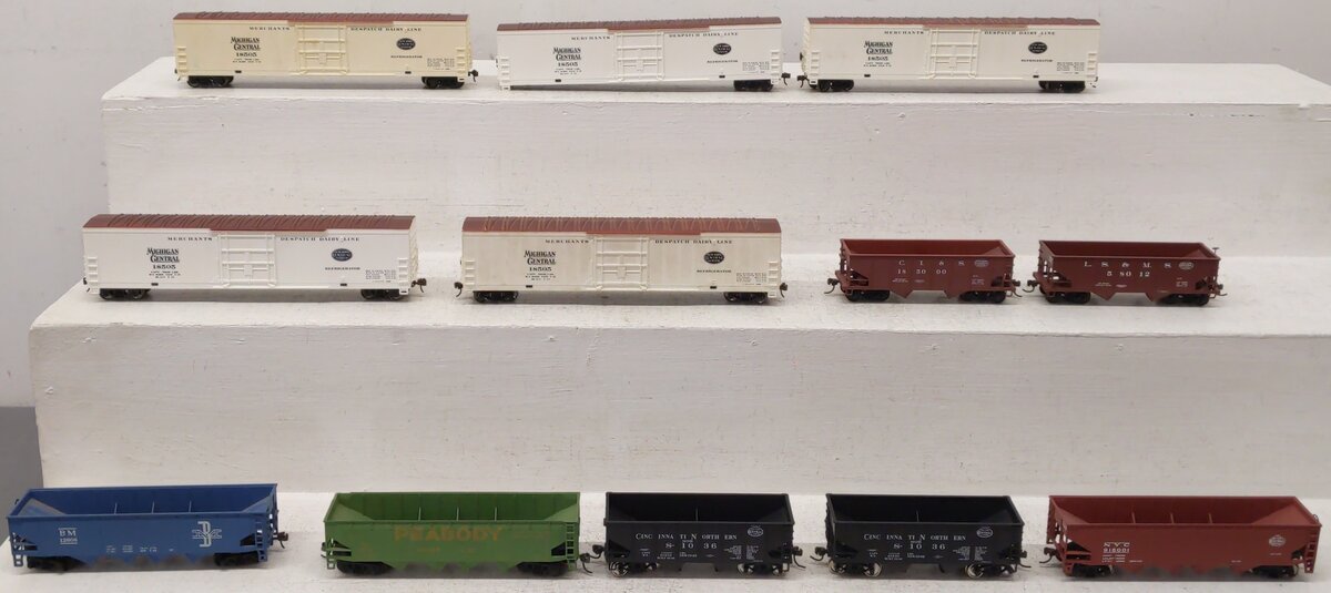 Pemco & Others HO Scale Assorted Freight Cars; 18505 x5 185000, 58012, [12] VG