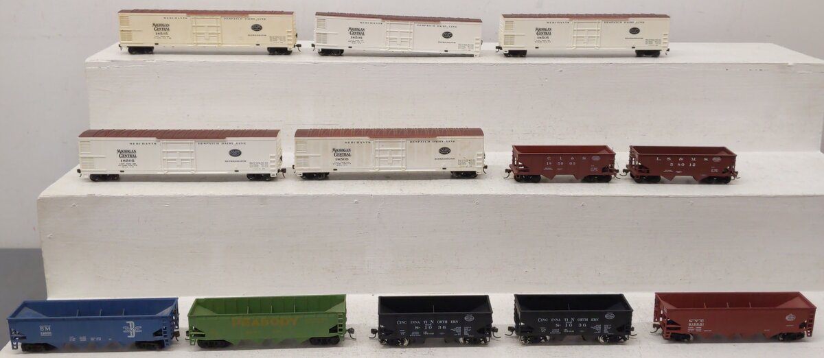 Pemco & Others HO Scale Assorted Freight Cars; 18505 x5 185000, 58012, [12] VG
