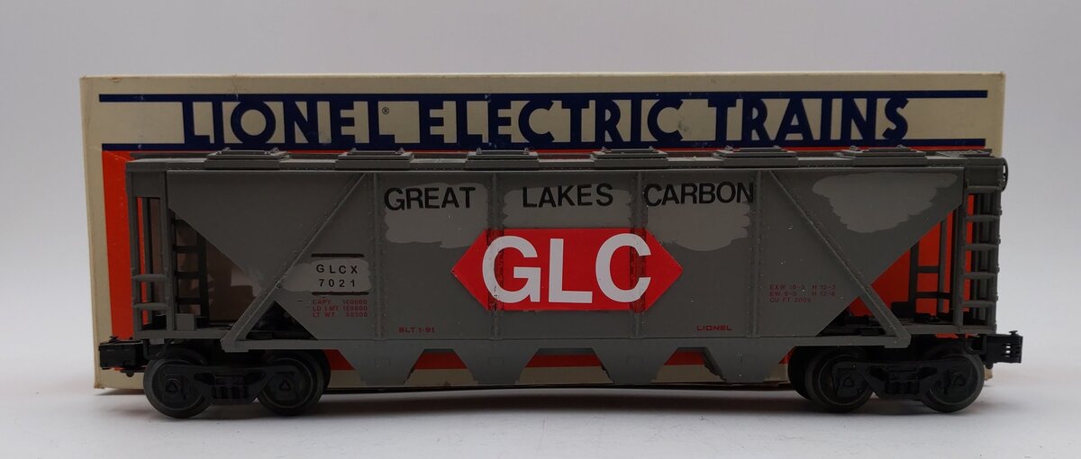 Lionel 6-19304 O Gauge Great Lakes Carbon Covered Hopper Car #19304 VG/Box