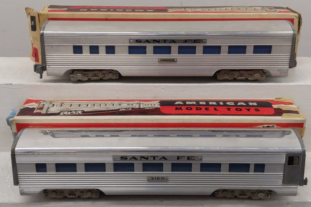 AMT Vintage O Aluminum Santa Fe 3160 Passenger & Diner Cars [2]