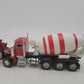 Custom Built 1:50 Scale Kenworth Cab & White/Red Cement Mixer Truck EX