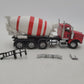 Custom Built 1:50 Scale Kenworth Cab & White/Red Cement Mixer Truck EX
