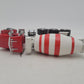 Custom Built 1:50 Scale Kenworth Cab & White/Red Cement Mixer Truck EX