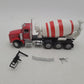 Custom Built 1:50 Scale Kenworth Cab & White/Red Cement Mixer Truck EX