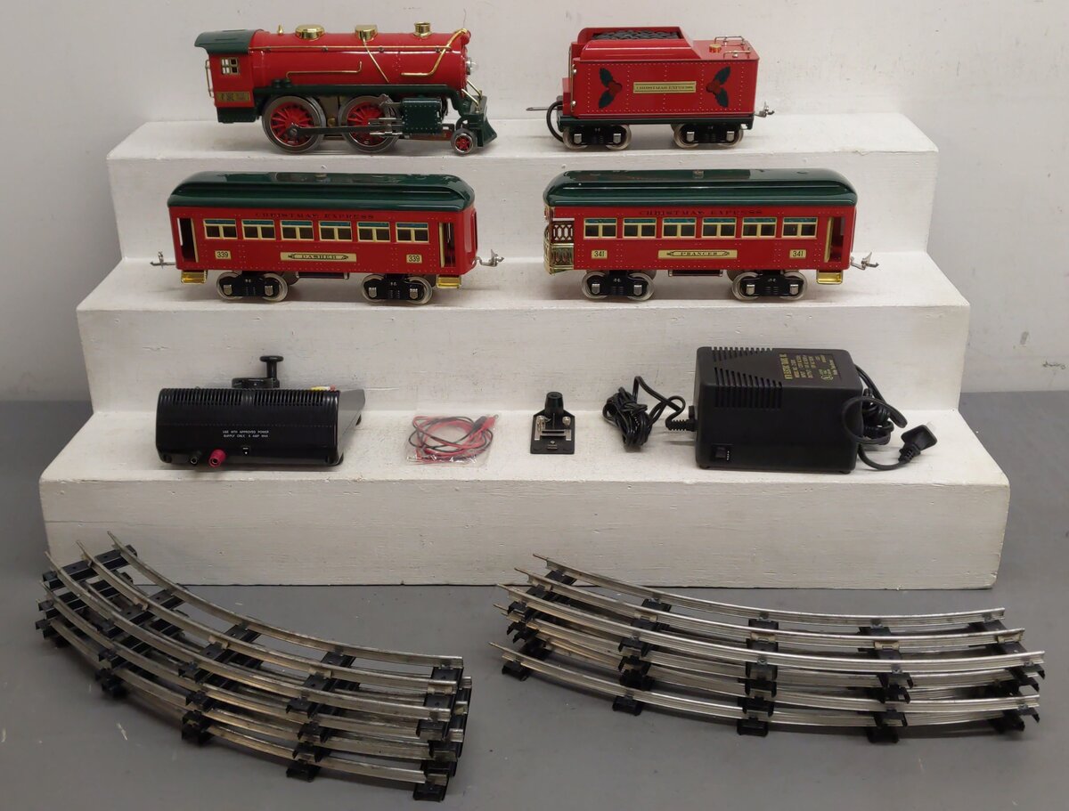 MTH 10-1211-1 Std. Gauge Tinplate No. 384 Steam Passenger Set w/PS2 EX