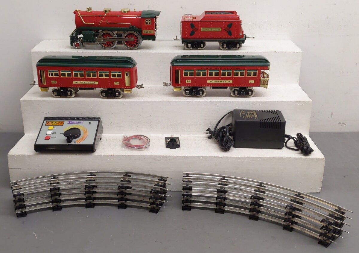 MTH 10-1211-1 Std. Gauge Tinplate No. 384 Steam Passenger Set w/PS2 EX