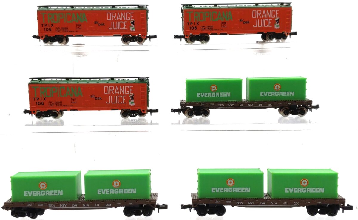 Model Power Assorted N Scale Freight Cars: 4003, 3726 [6] LN/Box