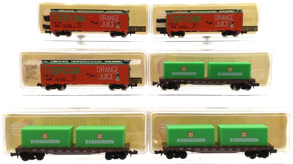 Model Power Assorted N Scale Freight Cars: 4003, 3726 [6] LN/Box
