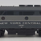 HO Scale New York Central Powered Diesel Locomotive B-Unit #3601 EX