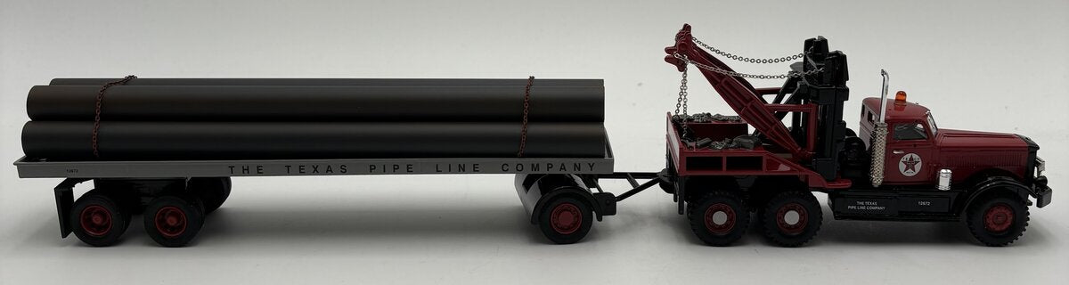 Corgi 55610 1:50 Scale Diecast Diamond T980 Wrecker & Trailer with Pipes LN/Box