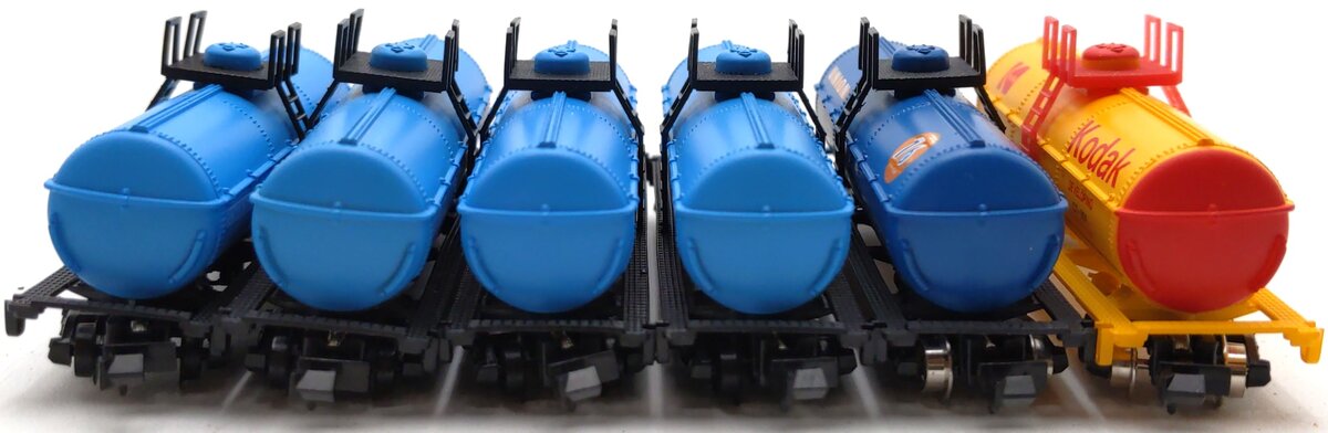 Model Power Assorted N Scale Tank Cars: 3458, 3755, 3751 [6] EX/Box