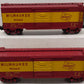 MTH O Gauge Milwaukee Road 40' Box Cars #39990,39989 [2] LN