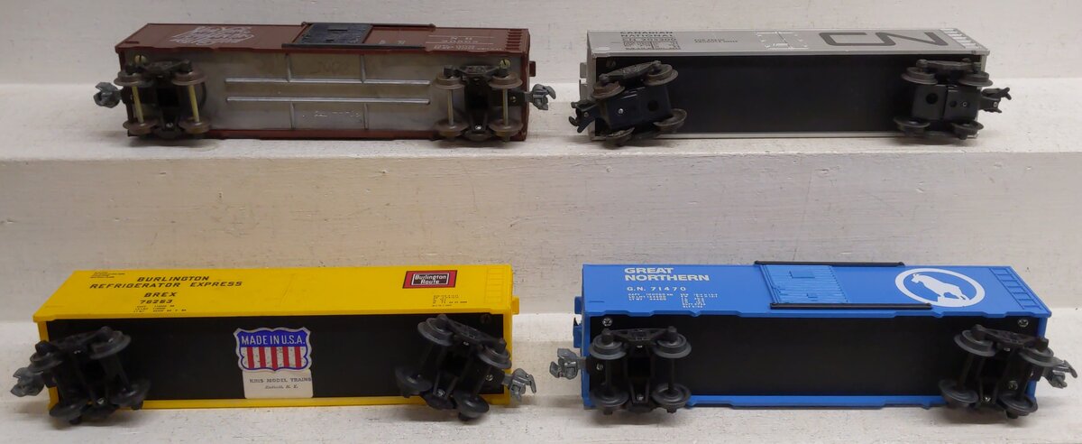 KMT Vintage O Boxcars: 76263, 71470, 205300, 30565 [4] VG