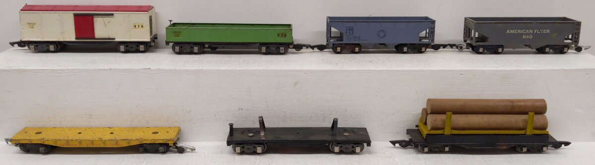American Flyer Vintage S Gauge Freight Cars: 478, 632, 640, 476, & Others [7]