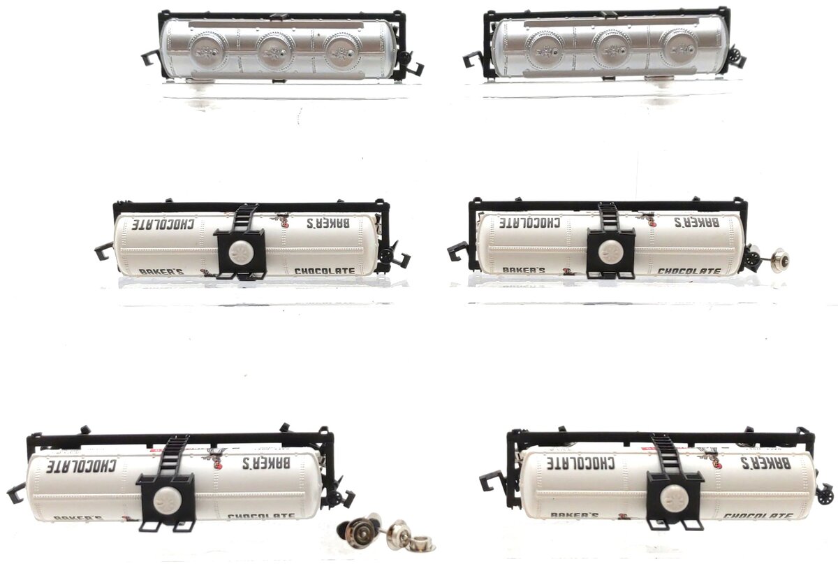 Model Power Assorted N Scale Tank Cars: 3756, 3411 [6] EX/Box