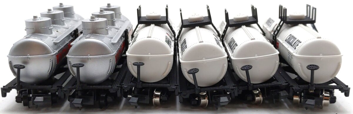 Model Power Assorted N Scale Tank Cars: 3756, 3411 [6] EX/Box